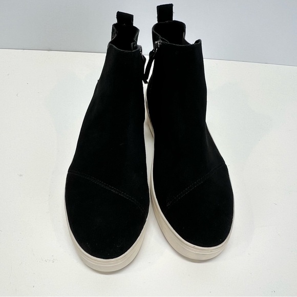TOM’S Black suede high top platform sneakers size 9 - Picture 3 of 9